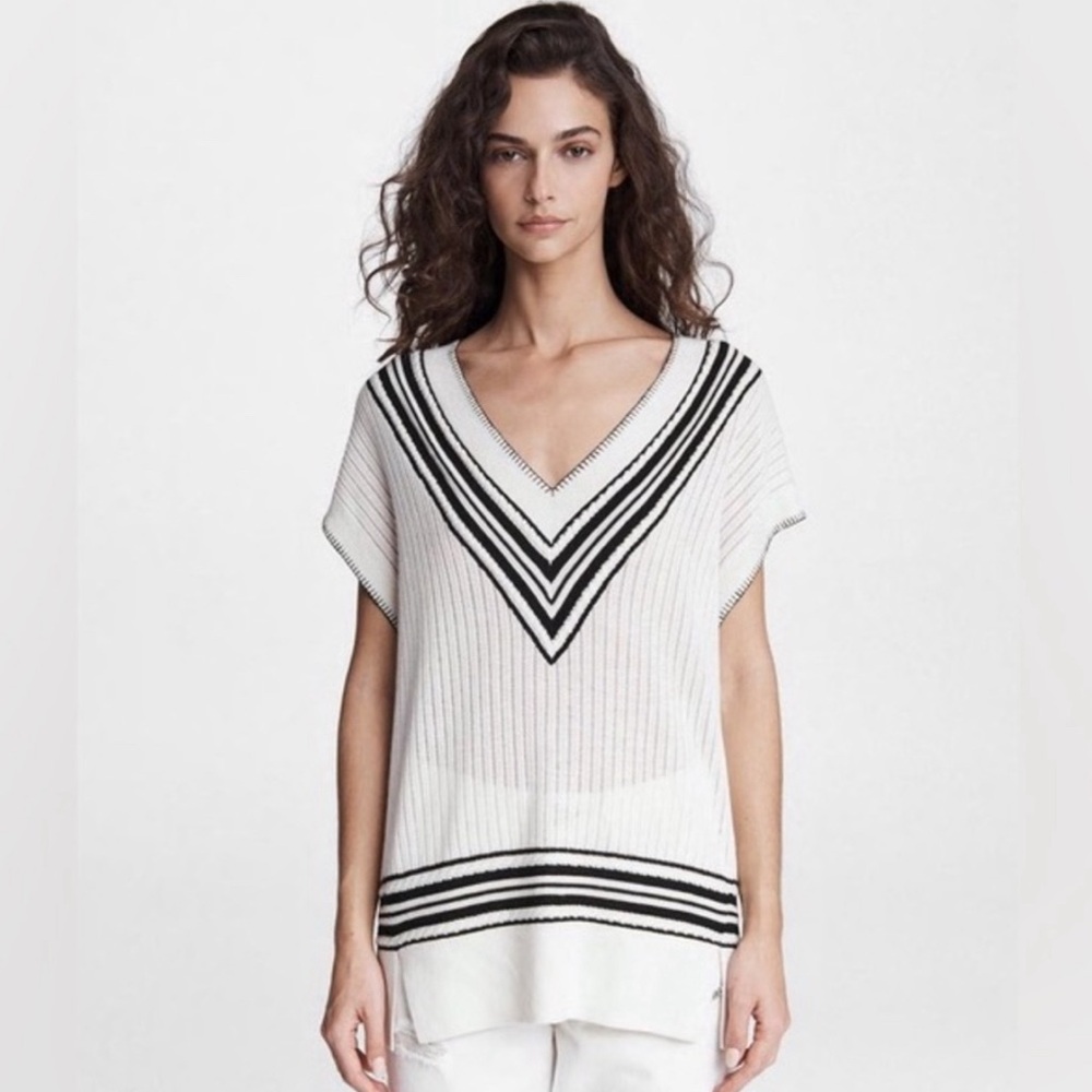 Rag & Bone cruella lightweight wool sweater vest tunic